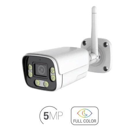 Kάμερα FULL COLOR 5MP Wifi, LAN IP D/N εξωτερικού χώρου.